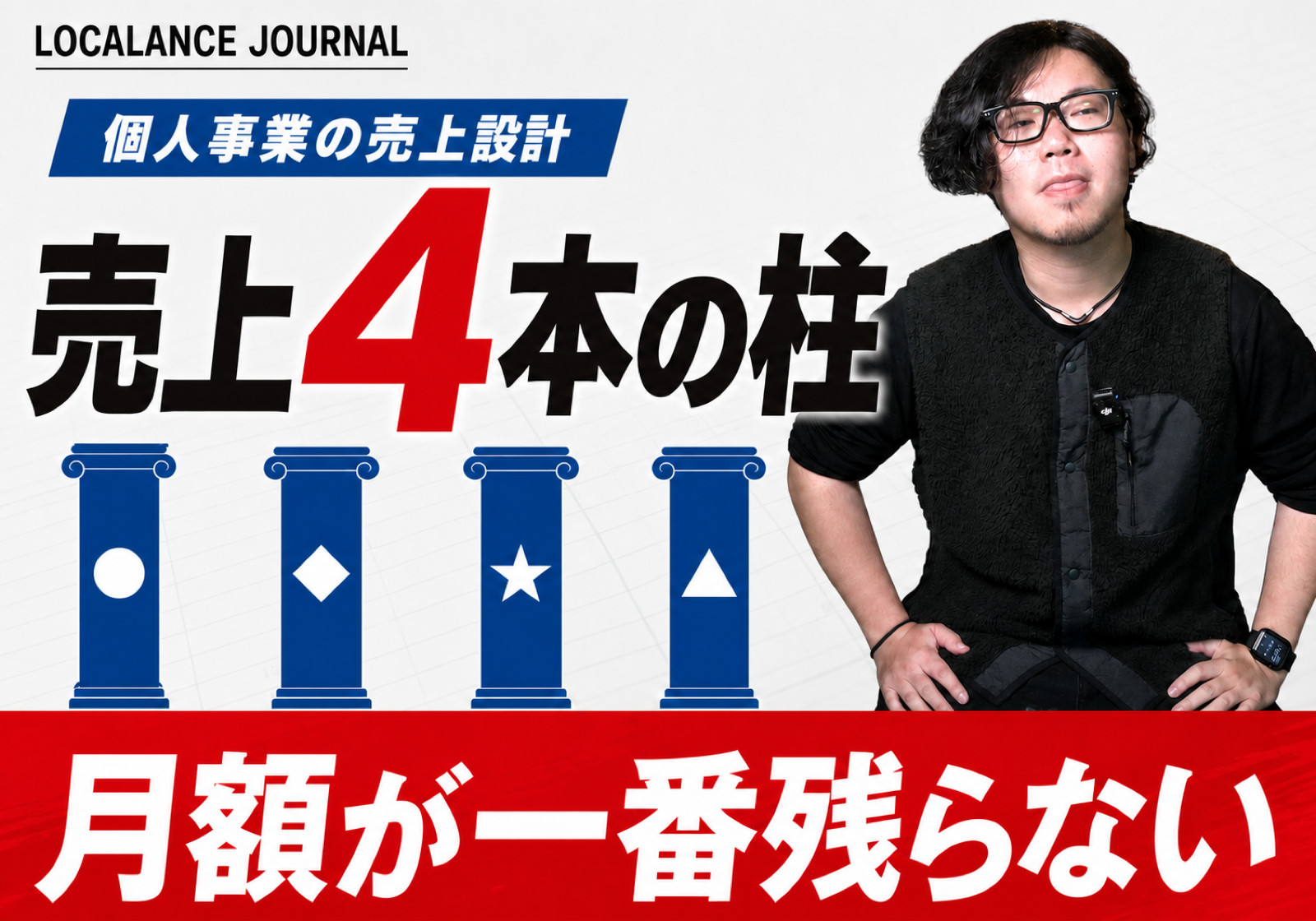 売上を4本の柱に分けているのは、安定させたかったからではありません