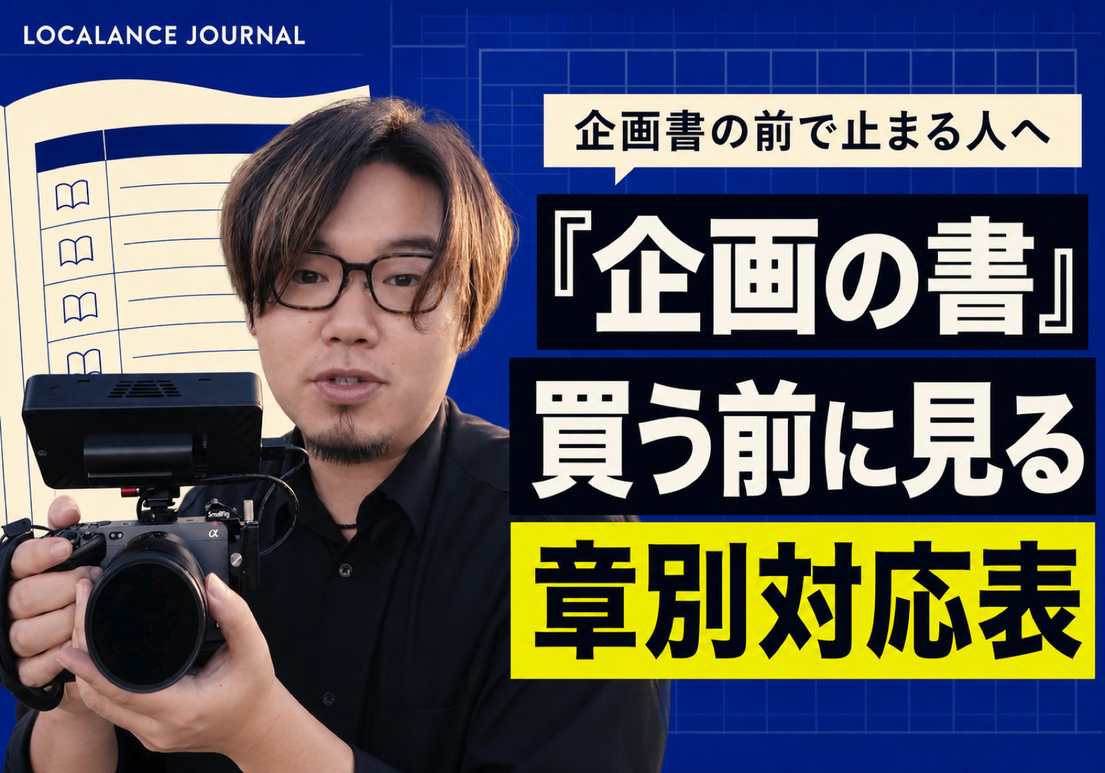 記事に書いた話は、教材の何章になっているか(企画の書)